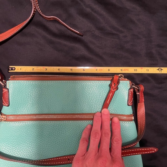 Dooney & Bourke Teal Leather Crossbody Bag - Picture 13 of 16